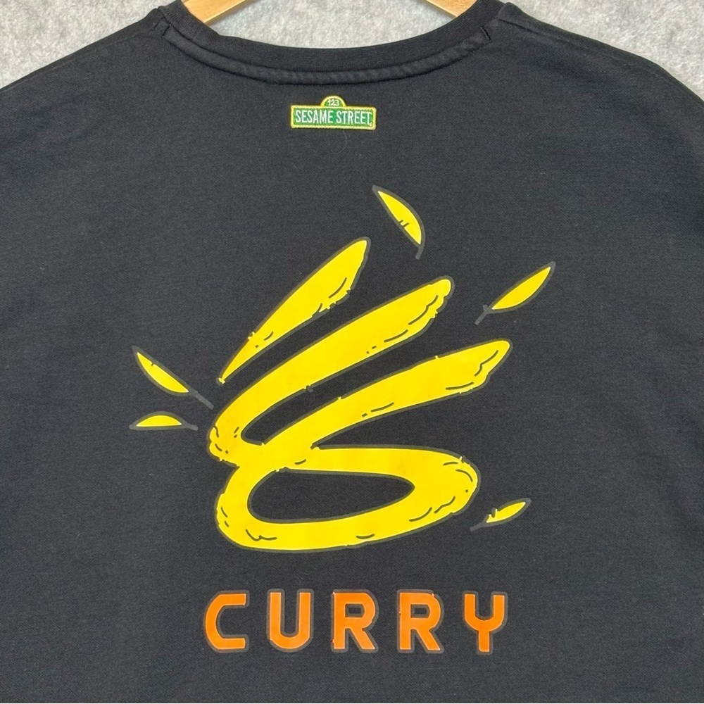 Under Armour x Curry x Sesame Street "Big Bird" Sweatshirt-Black-Youth XL